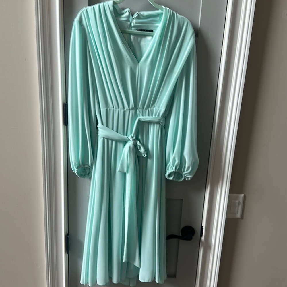 Alex Marie teal dress, good condition